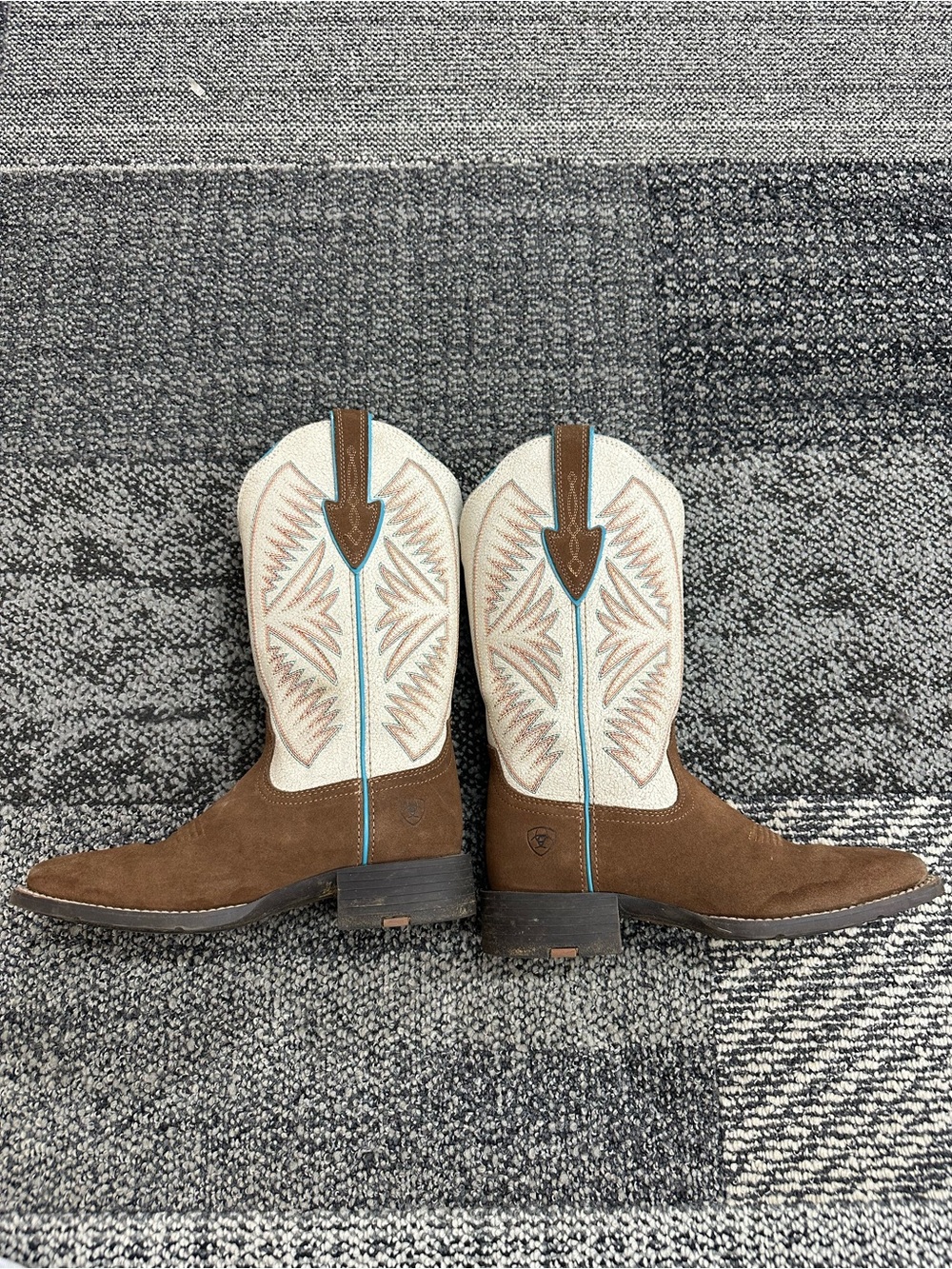 Ariat Round Up Ruidoso Square Toe Boots Size-7 - Picture 3 of 8